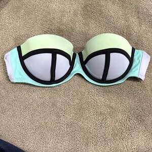 Colorblock Strapless Bikini Top Victoria’s Secret